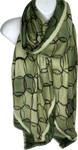 Army and olive green ring printed scarf