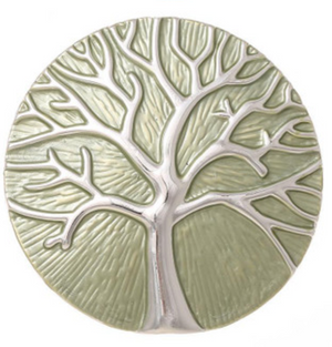 Tree of life design magnetic brooch and scarf clip