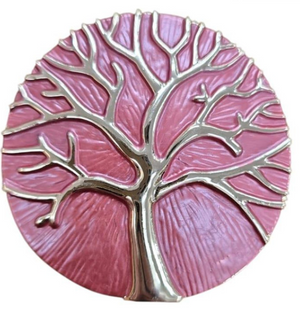 Tree of life design magnetic brooch and scarf clip