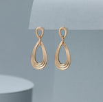 Gold teardrop earrings